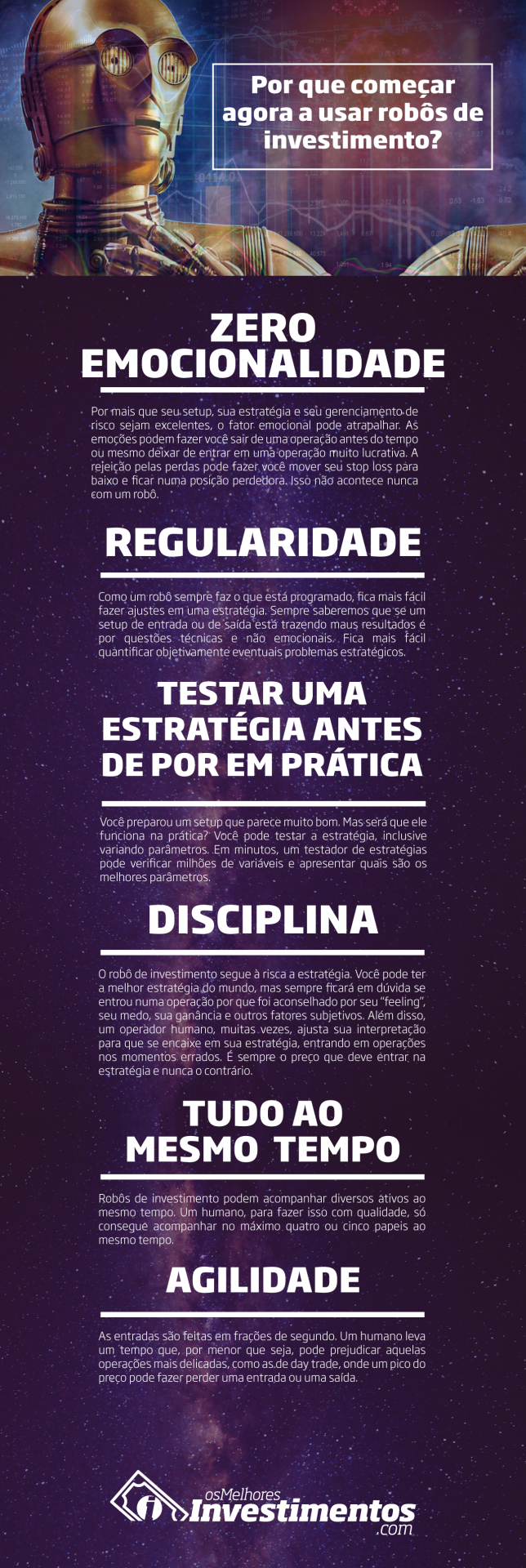 Os melhores Investimentos - Robôs de Investimentos