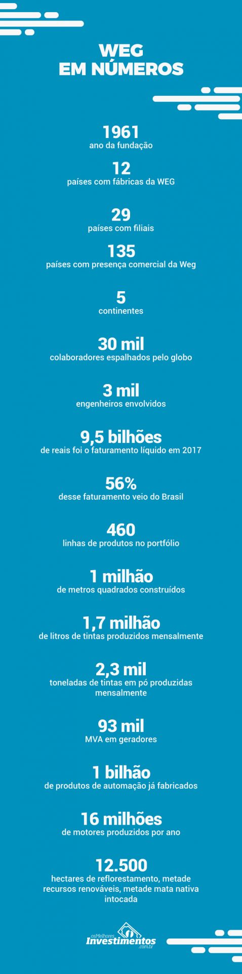 Infográfico Ações da Weg - Os Melhores Investimentos