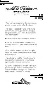 Os Melhores Investimentos - Infográfico Fundos Imobiliários