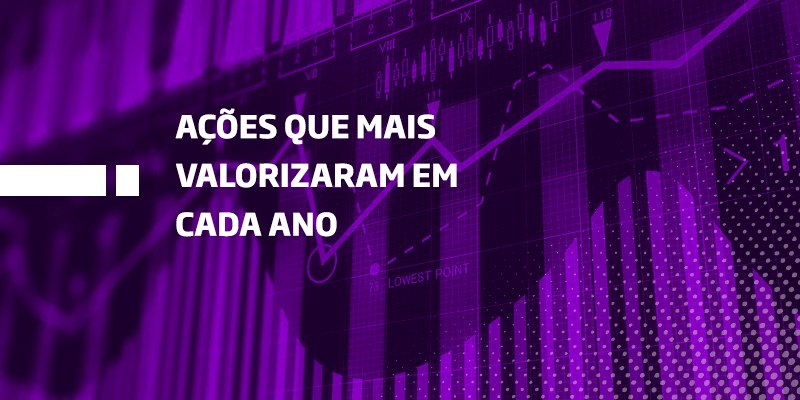 As ações que mais valorizaram em cada ano - Os Melhores Investiemntos