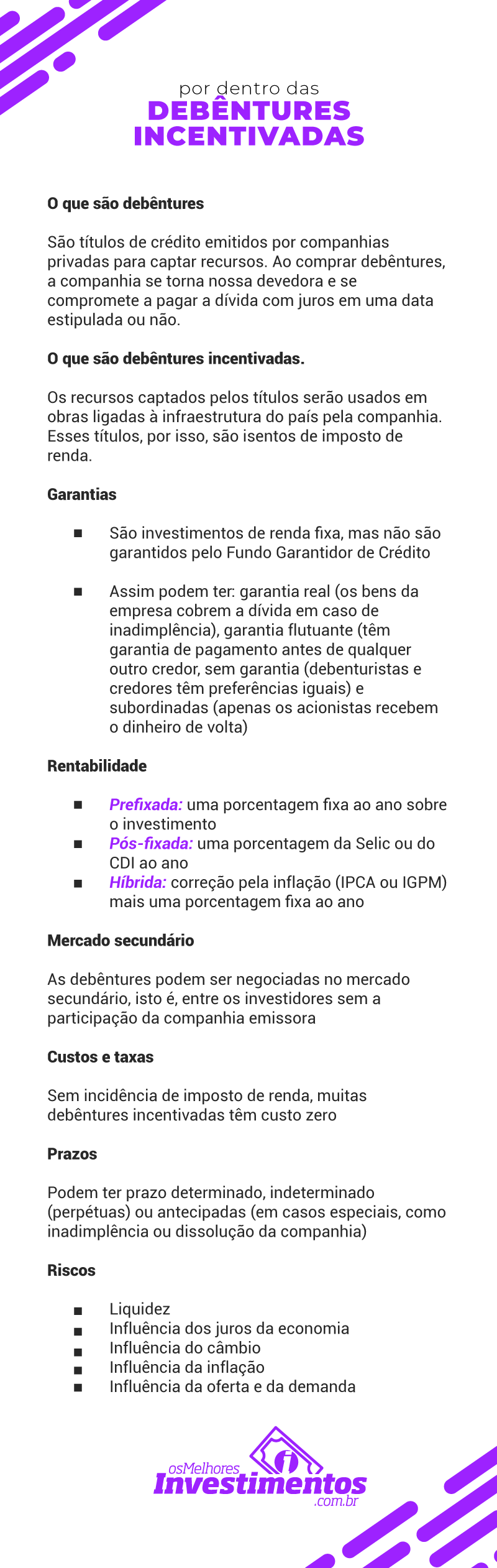 Debêntures Incentivadas - Os Melhores Investimentos