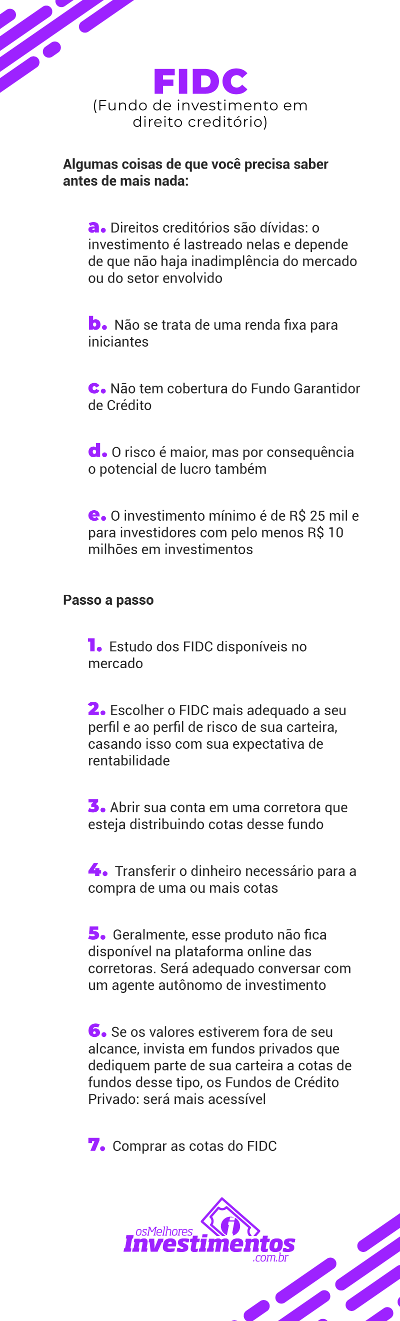 FUNDO DE INVESTIMENTO EM DIREITOS CREDITÓRIOS - Os Melhores Investimentos