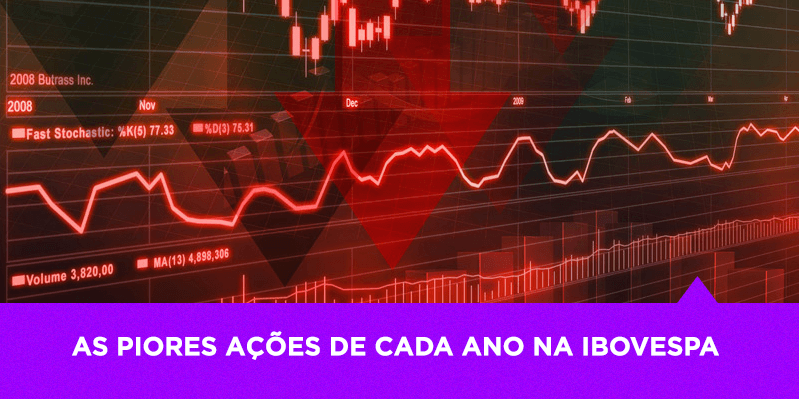 Fizemos uma lista das piores ações de cada ano no Ibovespa - Os Melhores Investimentos