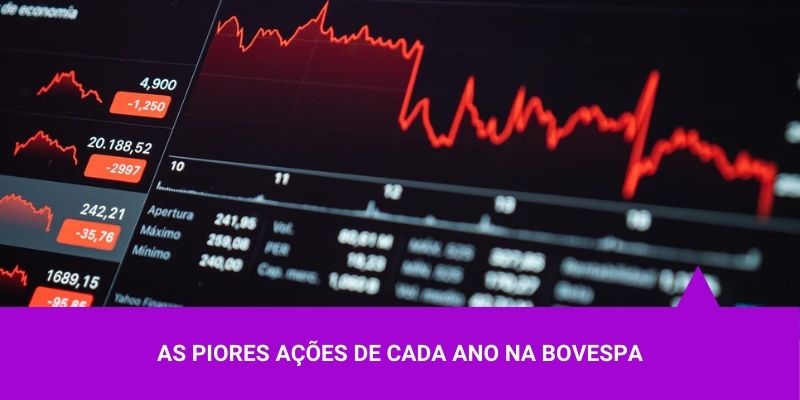 Fizemos uma lista das piores ações de cada ano no Ibovespa - Os Melhores Investimentos