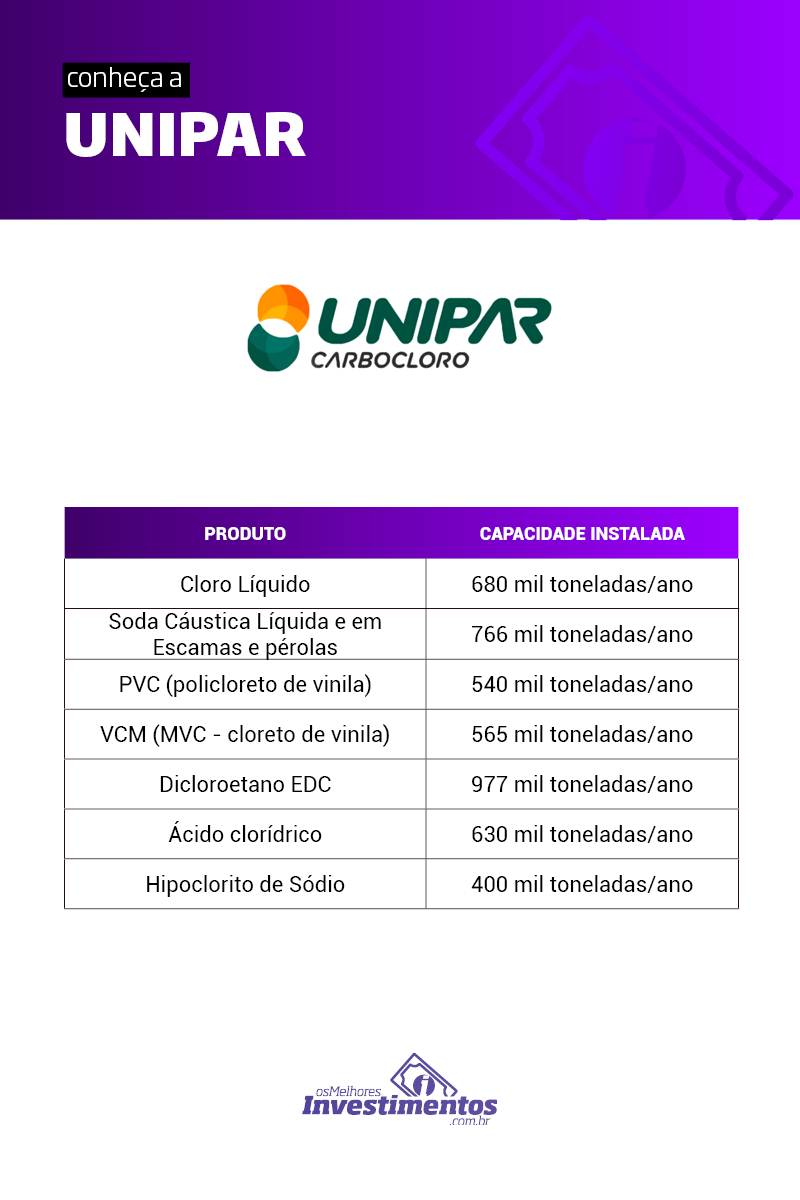 Os Melhores Investimentos - Ações da Unipar 